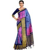 Women's Banarasi Tussar Silk Saree With Unstiched Blouse