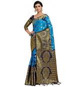 Women's Banarasi Art Silk Saree With Unstiched Blouse