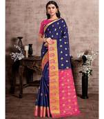 Women's Mysore Silk Crepe Saree With Unstiched Blouse