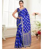 Women's Mysore Silk Crepe Saree With Unstiched blouse B