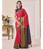 Women's Mysore Silk Crepe Saree With Unstiched Blouse