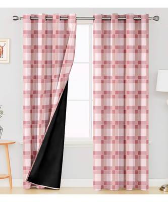 Pink Polyester Digtal Printed Curtain 4
