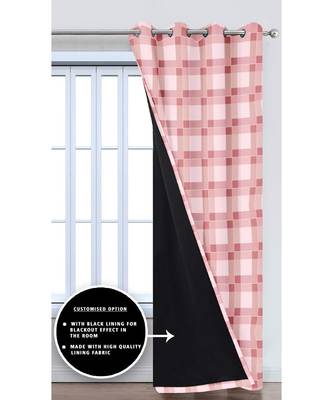Pink Polyester Digtal Printed Curtain 5