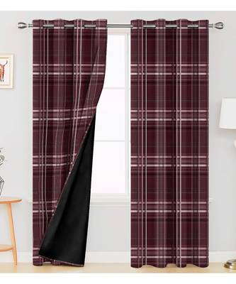Brown Polyester Digtal Printed Curtain 4