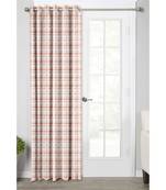 Beige Polyester Digtal Printed Curtain