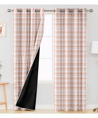 Beige Polyester Digtal Printed Curtain 4