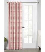 Baby Pink Polyester Digtal Printed Curtain