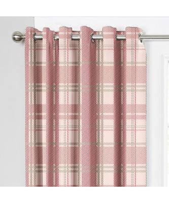 Baby Pink Polyester Digtal Printed Curtain 3
