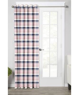 Pink & Grey Polyester Digtal Printed Curtain 1