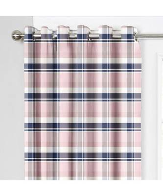 Pink & Grey Polyester Digtal Printed Curtain 3