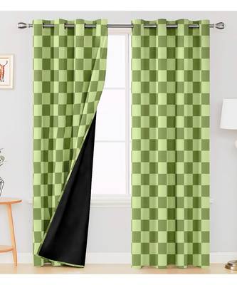 Green Polyester Digtal Printed Curtain 4
