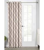 Ivory Polyester Digtal Printed Curtain