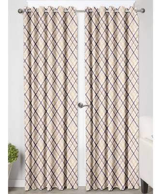 Ivory Polyester Digtal Printed Curtain 2