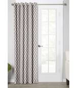 Grey Polyester Digtal Printed Curtain