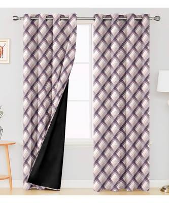 Light Brown Polyester Digtal Printed Curtain 4