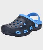 Men's Navy & Blue Regular Wear clogs has regular styling