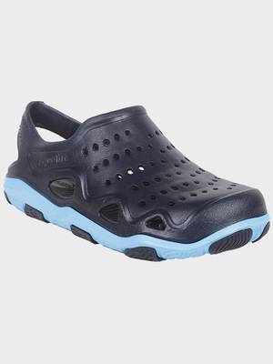Men's Navy & Blue Regular Wear clogs has regular styling 1