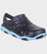 Men's Navy & Blue Regular Wear clogs has regular styling