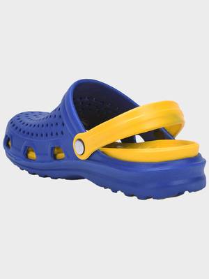 Men's Blue & Yellow Regular Wear clogs has regular styling 2