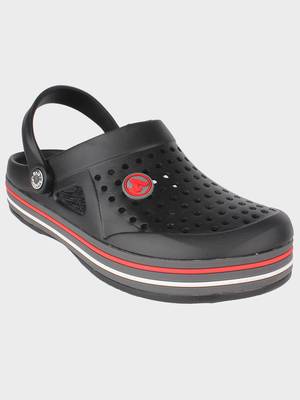 Men's Black & Grey Regular Wear clogs has regular styling 2