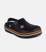 Men's Navy & Grey Regular Wear clogs has regular styling