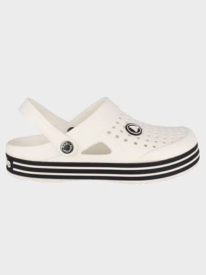 Men's White & Black Regular Wear clogs has regular styling 3