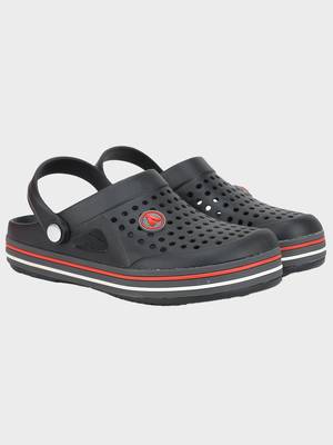 Men's Black & Grey Regular Wear clogs has regular styling 5
