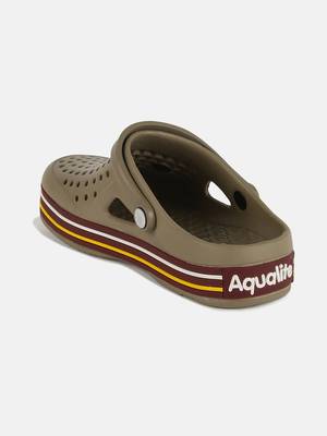 Men's Khaki & Brown Regular Wear clogs has regular styling 2