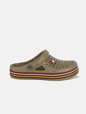 Men's Khaki & Brown Regular Wear clogs has regular styling 3