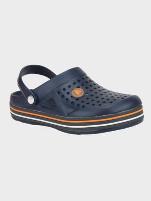 Men's Navy & Grey Regular Wear clogs has regular styling 1