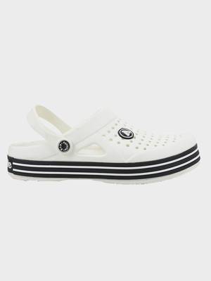 Men's White & Black Regular Wear clogs has regular styling 3