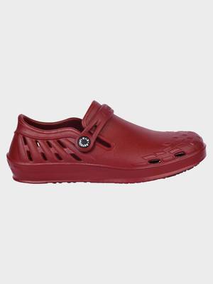 Women's Maroon Regular Wear clogs has regular styling 3