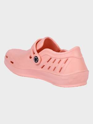 Women's Peach Regular Wear clogs has regular styling 2
