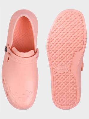 Women's Peach Regular Wear clogs has regular styling 4