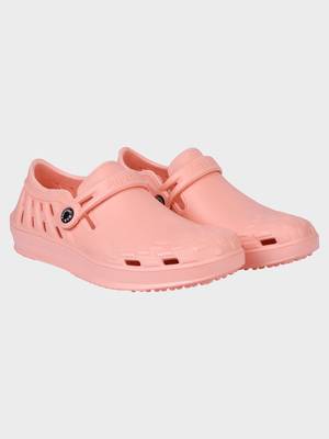 Women's Peach Regular Wear clogs has regular styling 5
