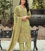 Green digital print cotton salwar