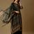 Green digital print silk blend salwar