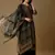 Green digital print silk blend salwar
