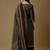 Green digital print silk blend salwar
