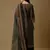 Green digital print silk blend salwar