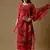 Magenta digital print silk blend salwar
