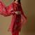 Magenta digital print silk blend salwar