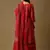 Magenta digital print silk blend salwar