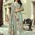 Turquoise digital print cotton salwar