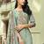 Turquoise digital print cotton salwar
