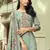 Turquoise digital print cotton salwar