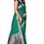 Green woven silk blend saree with blouse
