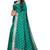 Green woven silk blend saree with blouse