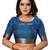 Sky blue woven silk blend saree with blouse