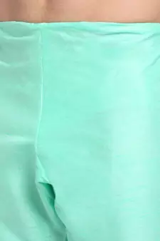 Men Silk Green Kurta & Churidar Set